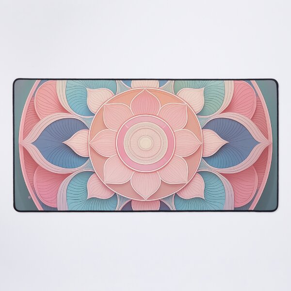 Item preview, An intricate pattern design with mandala-like circles in a rainbow of colors. designed and sold by HEMRO.