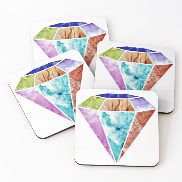 Item preview, Watercolor Diamond, Geometric Diamond designed and sold by Spike The Punch Design Co..