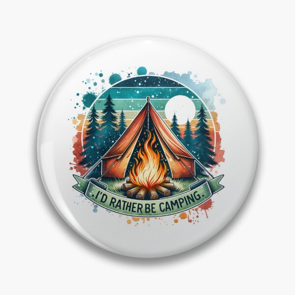 Item preview, Camping Dome in the Pines – "I’d Rather Be Camping" for T-Shirts, Mugs, Stickers & More designed and sold by artedigital99.