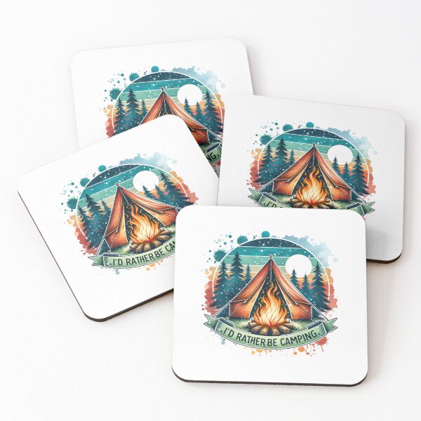 Item preview, Camping Dome in the Pines – "I’d Rather Be Camping" for T-Shirts, Mugs, Stickers & More designed and sold by artedigital99.