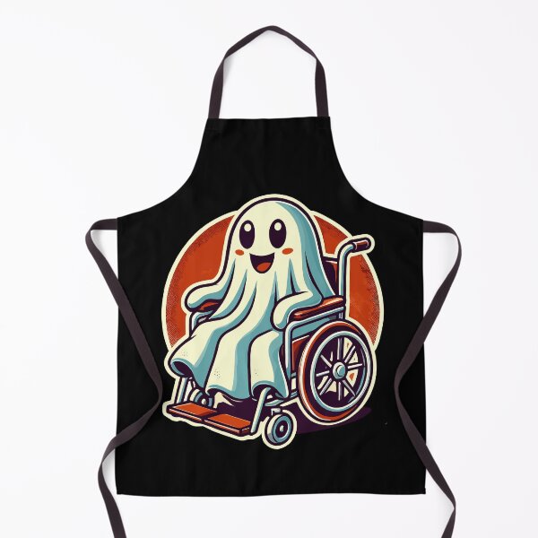 Item preview, Cute Wheelchair Ghost Wheelchair User designed and sold by LuminOrb.