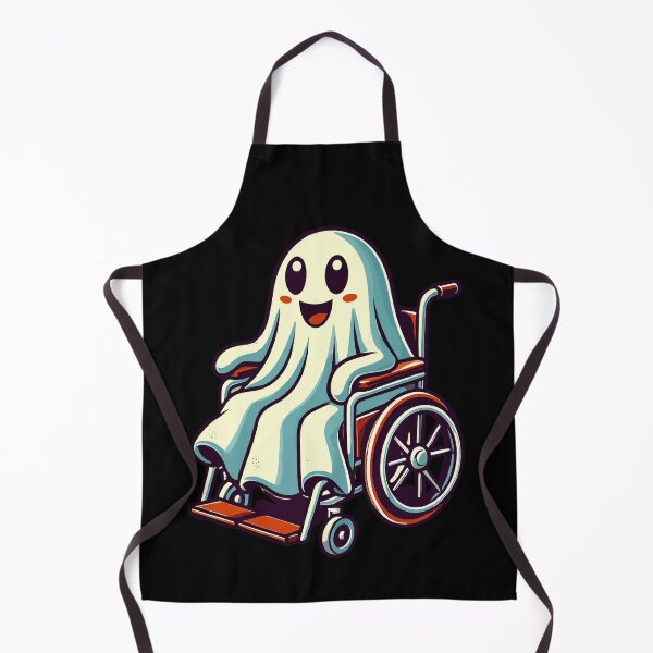Item preview, Cute Wheelchair Ghost Wheelchair User designed and sold by LuminOrb.