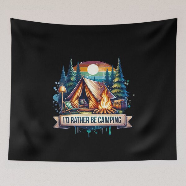 Item preview, Camping Dome in the Pines – "I’d Rather Be Camping" for T-Shirts, Mugs, Stickers & More designed and sold by artedigital99.