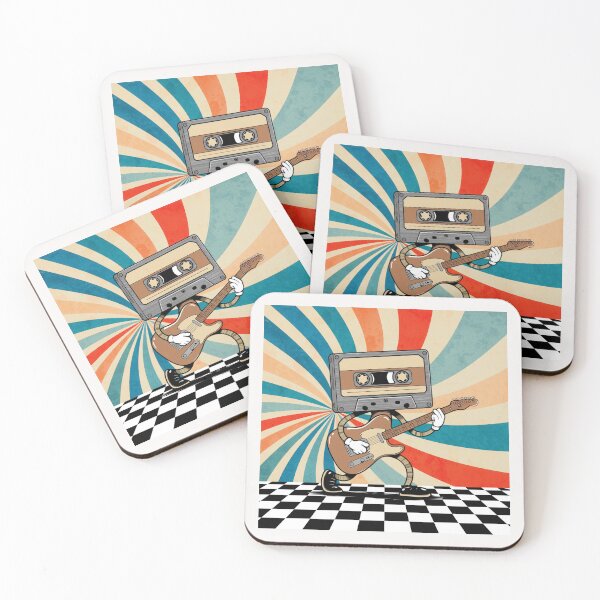 Item preview, Retro cassette tape man made design with 80s electric guitar designed and sold by StyleFused.