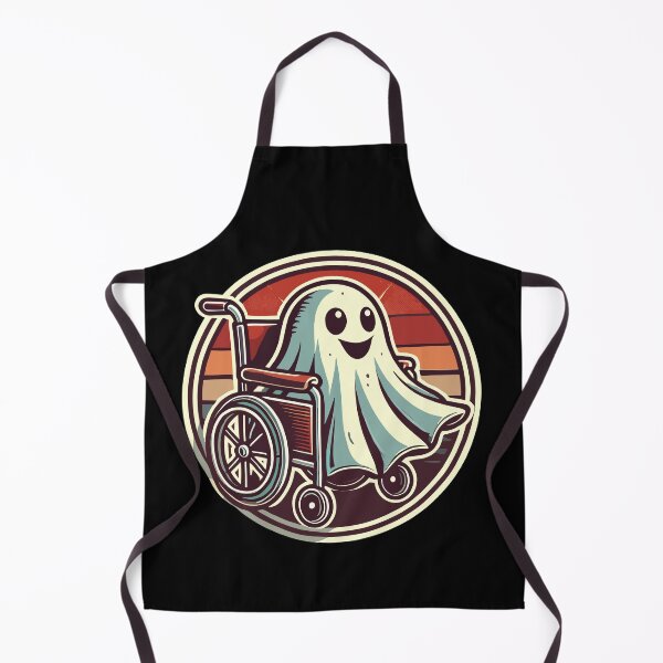 Item preview, Cute Wheelchair Ghost Wheelchair User designed and sold by LuminOrb.
