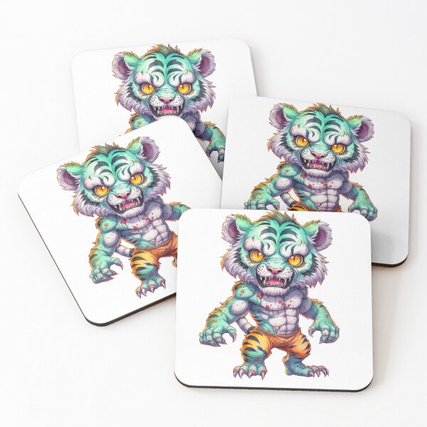 Item preview, Monster Zombie Tiger Watercolor designed and sold by paiteen09.