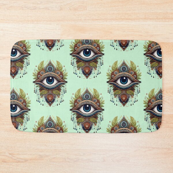 Item preview, Eye Nature Mask | Gods & Masks Collection | Pastel Green designed and sold by monkeybusiness.pt.