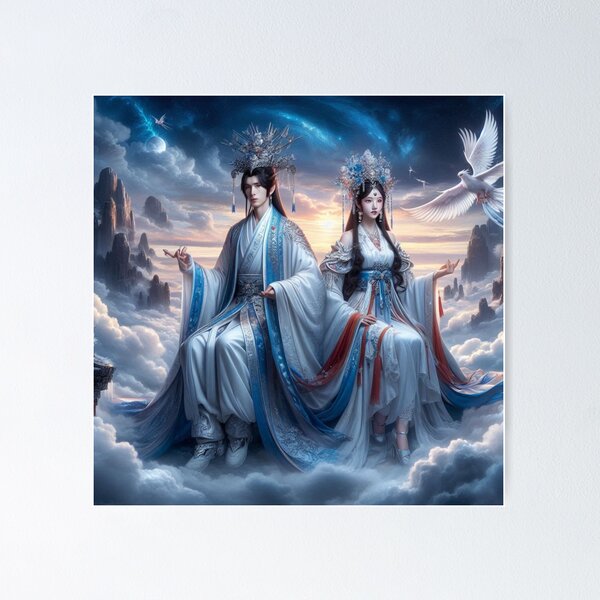 Item preview, The masters of the heavenly realm were beautiful. designed and sold by pin-upgirls9.