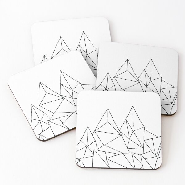 Item preview, Geometric Mountains, Origami Mountains, Night Court Mountains designed and sold by Spike The Punch Design Co..