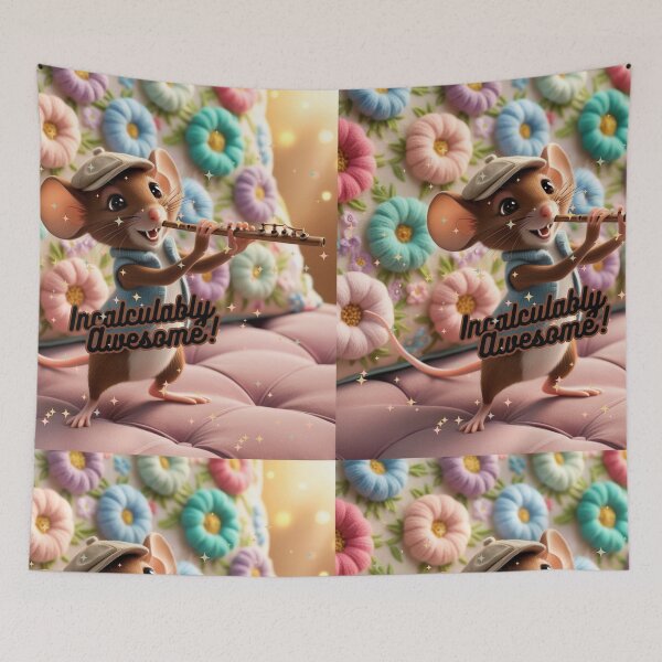 Item preview, Incalculably Awesome; flute playing dancing mouse designed and sold by NtoikeShop123.