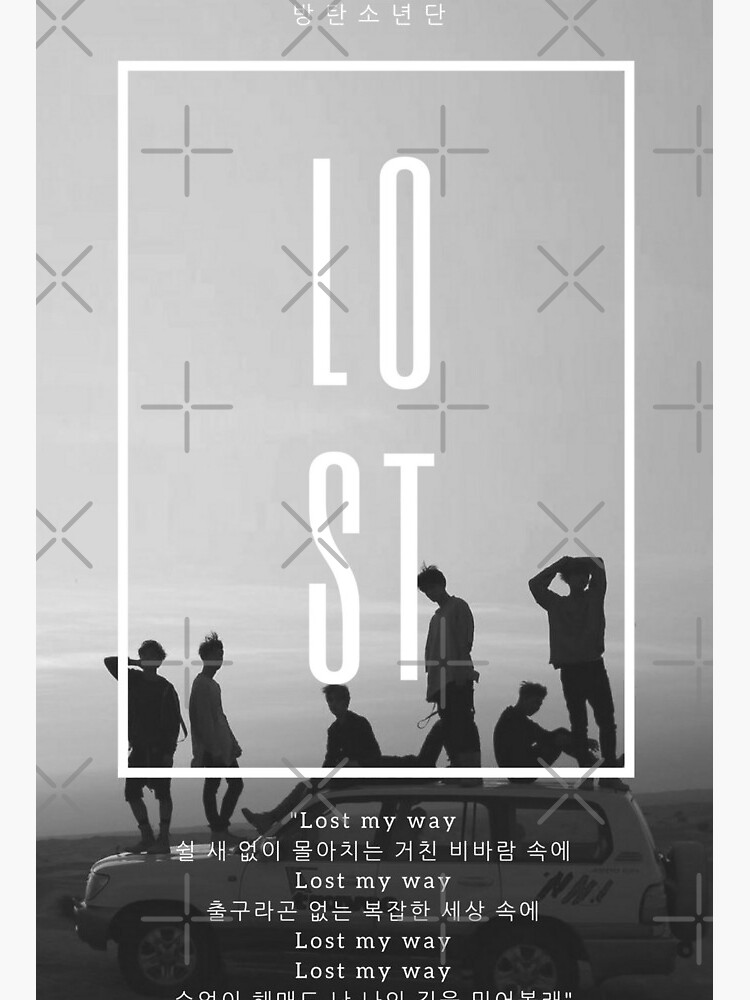 Bts Lost Poster Art Board Print By Aegyokings Redbubble redbubble