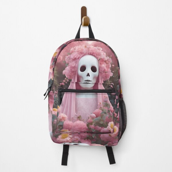 Item preview, Lonely pink ghost in pink flowers, romantic garden, romantic Halloween, pink Halloween designed and sold by KolorellaS.