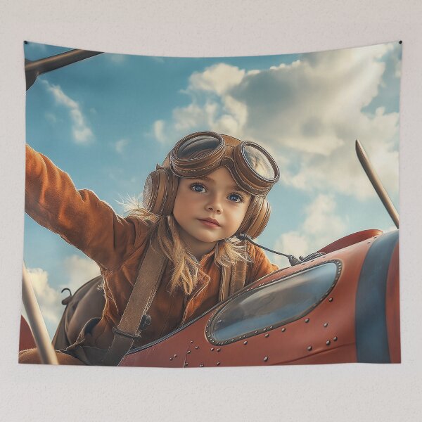 Aperçu de l'œuvre fille aviateur créée et vendue par Osintown.