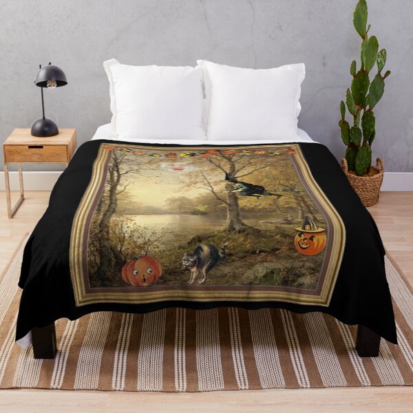 Item preview, Halloween witch fall vibe vintage art designed and sold by Izzy-Holiday.