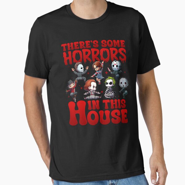 Item preview, There Are Horrors In This House Pumpkin Halloween Horror Movie Characters designed and sold by Ffandryopahg.