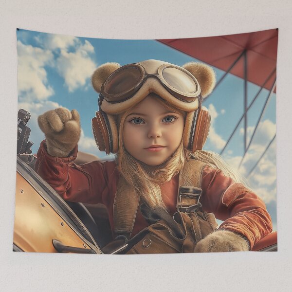 Aperçu de l'œuvre fille aviateur créée et vendue par Osintown.
