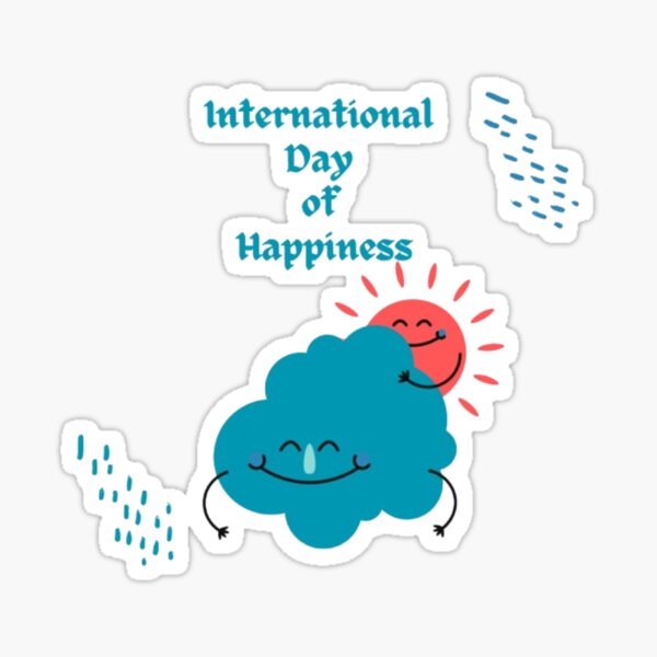 Item preview, Celebrate International Day of Happiness designed and sold by ValsaArt.