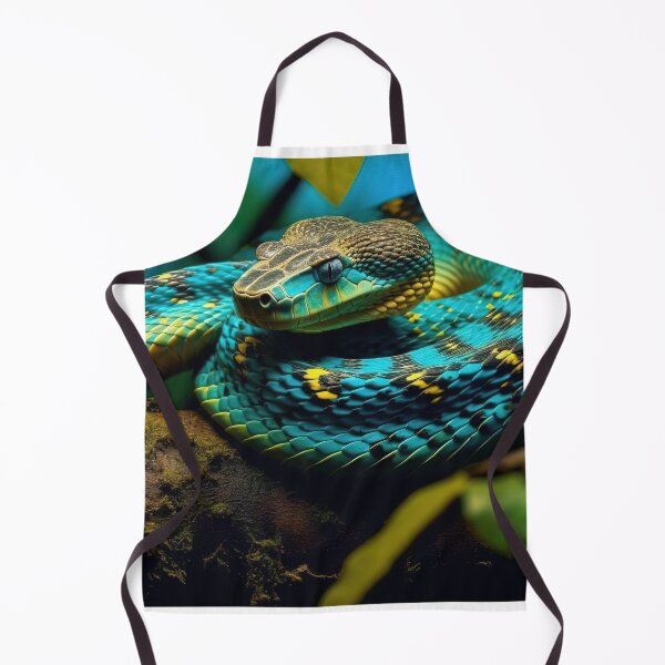 Item preview, Blue snake in the Jungle - Nature photo designed and sold by TheArtistOf2022.