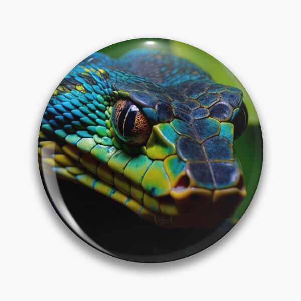 Item preview, Blue snake in the Jungle - Nature photo 2 designed and sold by TheArtistOf2022.