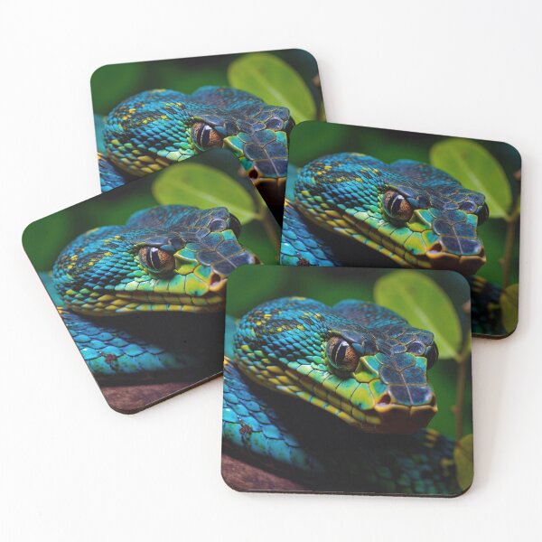 Item preview, Blue snake in the Jungle - Nature photo 2 designed and sold by TheArtistOf2022.
