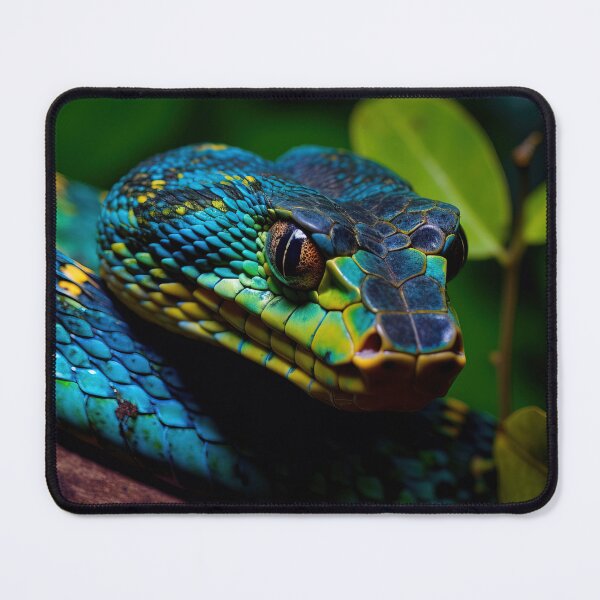 Item preview, Blue snake in the Jungle - Nature photo 2 designed and sold by TheArtistOf2022.