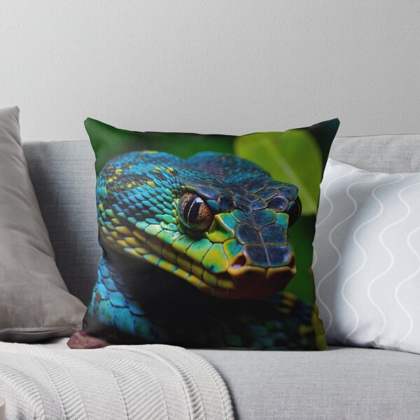 Item preview, Blue snake in the Jungle - Nature photo 2 designed and sold by TheArtistOf2022.