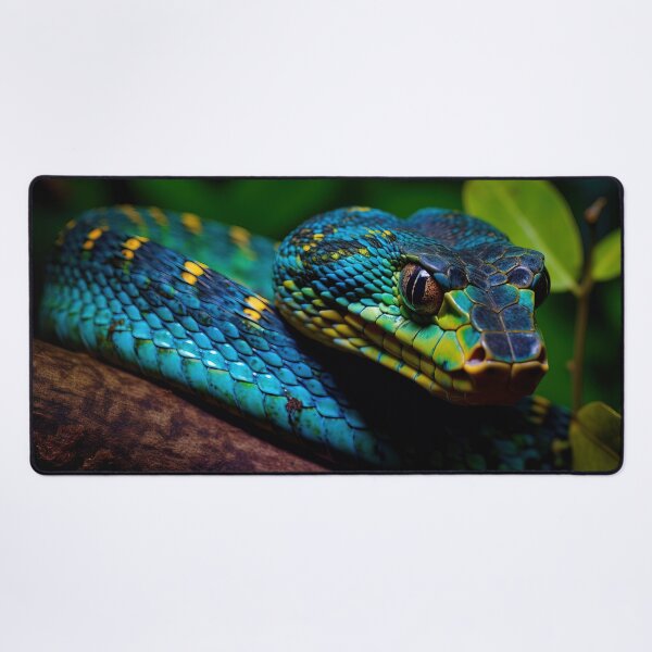 Item preview, Blue snake in the Jungle - Nature photo 2 designed and sold by TheArtistOf2022.