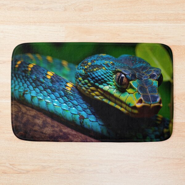 Item preview, Blue snake in the Jungle - Nature photo 2 designed and sold by TheArtistOf2022.