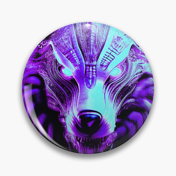 Item preview, Postmodern Wolf in purple. designed and sold by BAR DEC.