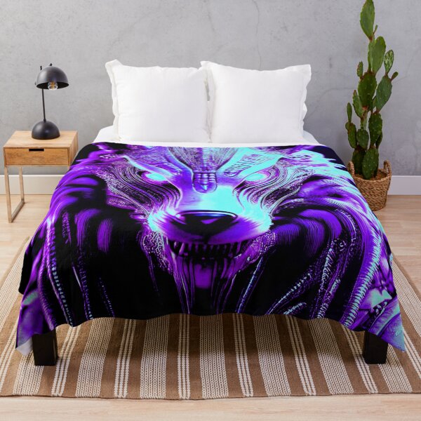 Item preview, Postmodern Wolf in purple. designed and sold by BAR DEC.