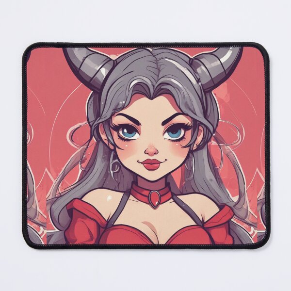 Item preview, Hot Anime Devil Chibi In Red Top designed and sold by KnottyToons.