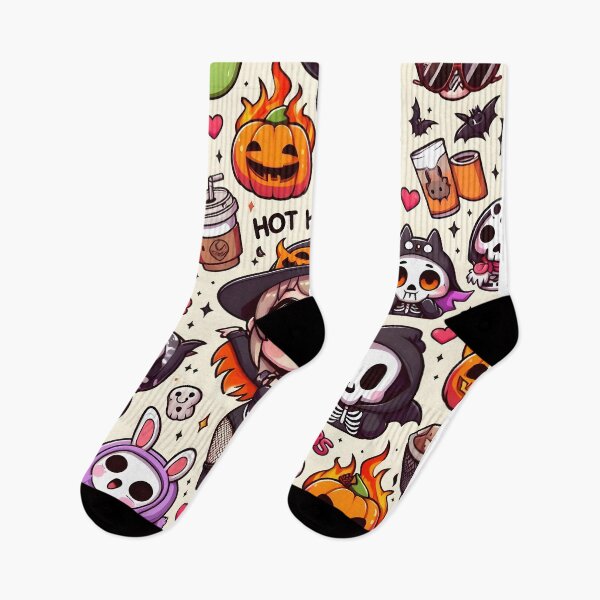 Item preview, Kawaii Halloween chibi pattern 32.0 designed and sold by StickyGuys.