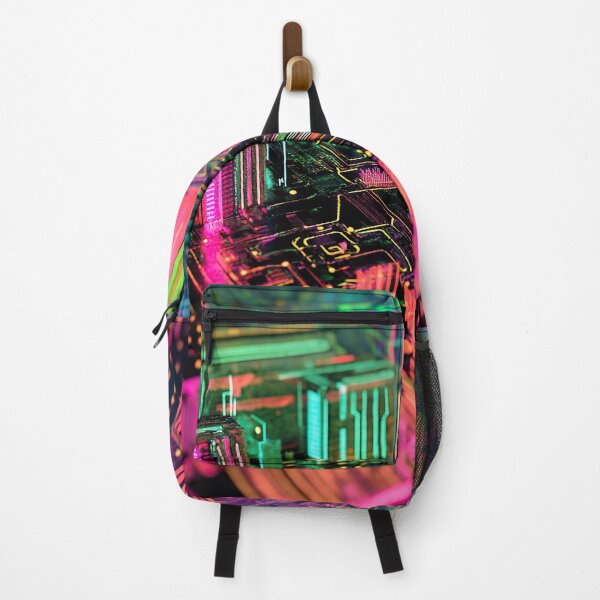 Item preview, Neon Circuit City: Futuristic Techscape designed and sold by Studio Axis.