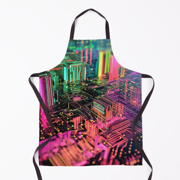 Item preview, Neon Circuit City: Futuristic Techscape designed and sold by Studio Axis.