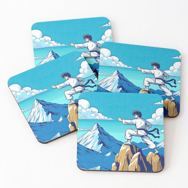 Item preview, Anime Character Practicing Martial Arts Pop Art Style designed and sold by artofuniverse.