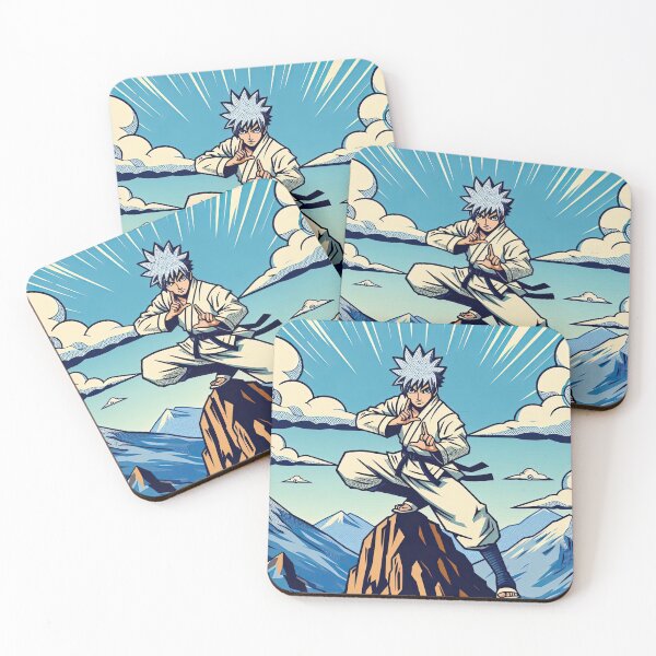 Item preview, Anime Character Practicing Martial Arts Pop Art Style designed and sold by artofuniverse.
