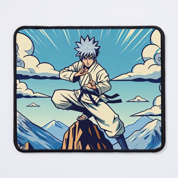 Item preview, Anime Character Practicing Martial Arts Pop Art Style designed and sold by artofuniverse.