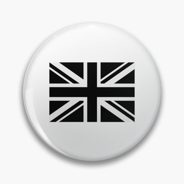 Item preview, Union Jack Flag Grey & Black Great Britain designed and sold by jeshands.