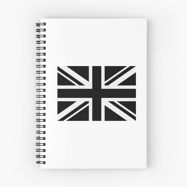 Item preview, Union Jack Flag Grey & Black Great Britain designed and sold by jeshands.