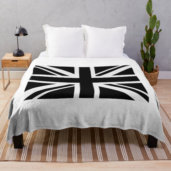 Item preview, Union Jack Flag Grey & Black Great Britain designed and sold by jeshands.