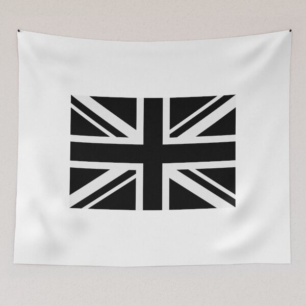 Item preview, Union Jack Flag Grey & Black Great Britain designed and sold by jeshands.