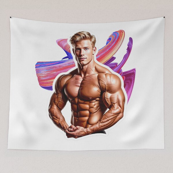Item preview, New Series: Bodybuilder Sticker #53 designed and sold by ForeverPrintsOK.