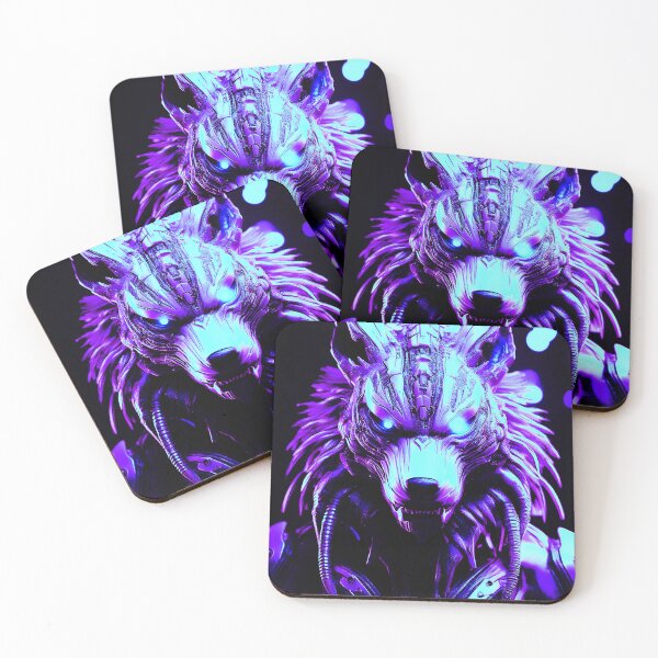 Item preview, Postmodern Wolf in purple. designed and sold by BAR DEC.