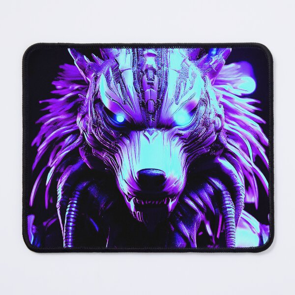 Item preview, Postmodern Wolf in purple. designed and sold by BAR DEC.