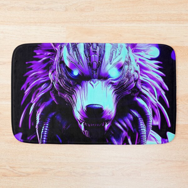 Item preview, Postmodern Wolf in purple. designed and sold by BAR DEC.