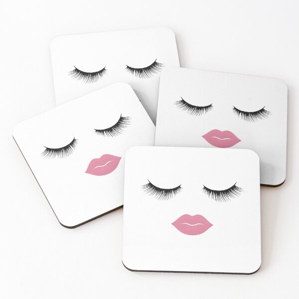 Item preview, Flirty Lashes & Pink Lips. designed and sold by shoula7art.
