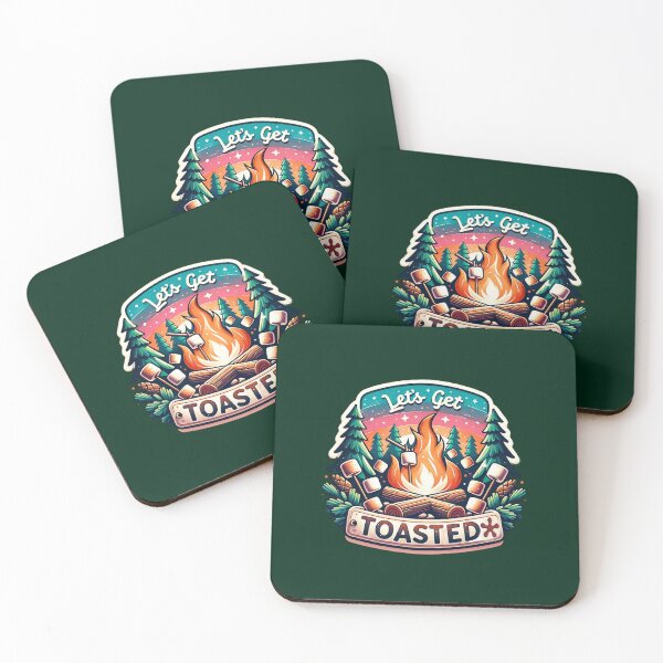 Item preview, Let’s Get Toasted – Fun Campfire & Marshmallow Design for T-Shirts, Mugs, Stickers & More designed and sold by artedigital99.