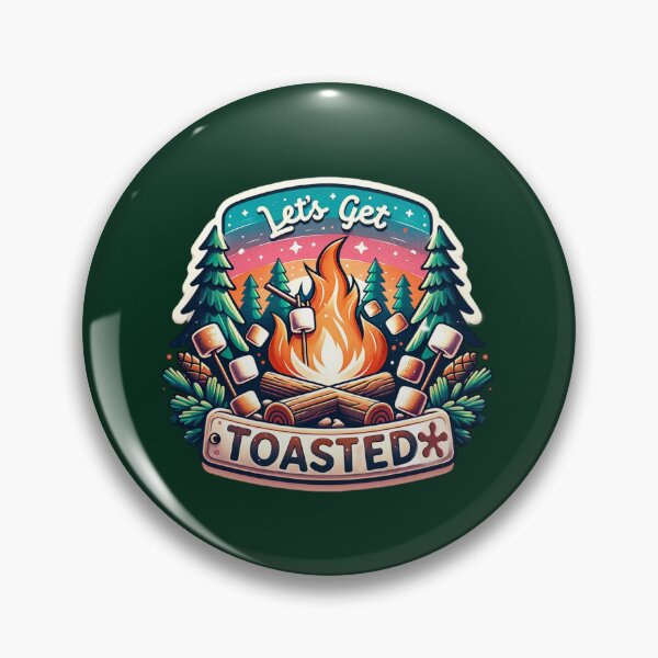 Item preview, Let’s Get Toasted – Fun Campfire & Marshmallow Design for T-Shirts, Mugs, Stickers & More designed and sold by artedigital99.