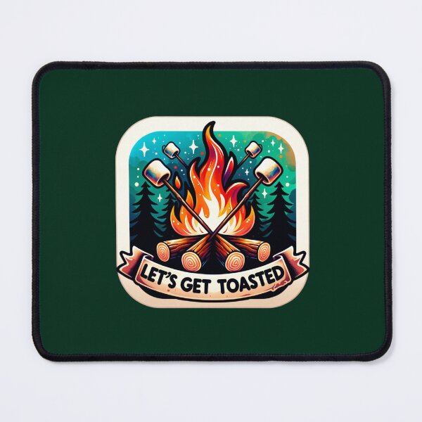 Item preview, Let’s Get Toasted – Fun Campfire & Marshmallow Design for T-Shirts, Mugs, Stickers & More designed and sold by artedigital99.