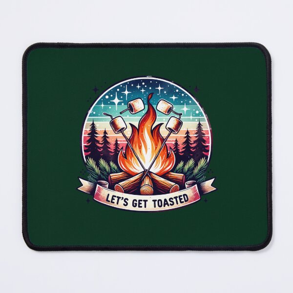 Item preview, Let’s Get Toasted – Fun Campfire & Marshmallow Design for T-Shirts, Mugs, Stickers & More designed and sold by artedigital99.